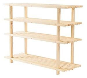 ATMOWOOD Szafka na buty drewniana 77 × 26 × 60 cm
