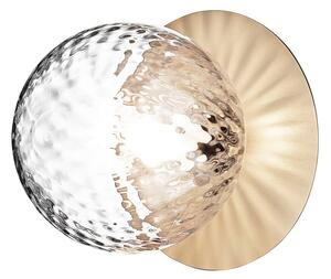 Lampa Ścienna Nuura Aps, Liila 1 Medium, ściemnialny, złoty | mosiężny, salon, szkło, design