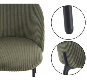 Nowoczesne stylowe krzesło kuchnia jadalnia salon ines KT207 sztruks oliwka