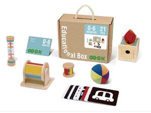 TookyToy Zestaw edukacyjny Montessori dla dzieci w wieku 0–6 miesięcy