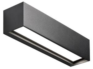 Lampa Ścienna LIGHT-POINT, Linea W2, ściemnialny, czarny, salon, aluminium, design