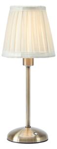 Lampa Stołowa Markslöjd, Anno, ściemnialny, antyczny mosiądz, salon, tkanina | tekstylia