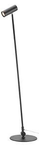 Lampa Podłogowa Markslöjd, Arlo, ściemnialny, czarny, salon, metal, nowoczesny
