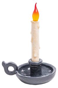 Lampa Stołowa SELETTI, Grimm Bugia, ściemnialny, szary, salon, tworzywo sztuczne, design