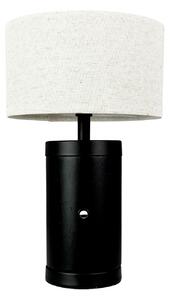 Lampa Stołowa Dyberg Larsen, Mellow, ściemnialny, czarny, salon, drewno, skandynawski