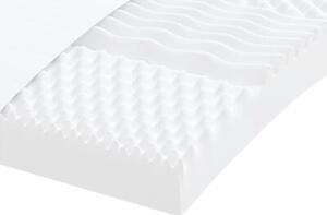 Sofa rozsuwana z materacami, ciemnoszara, 90x190 cm, aksamit