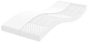 Sofa rozsuwana z materacami, czarna, 90x190 cm, aksamit