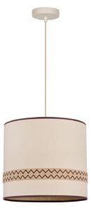 Lampa Wisząca MARKET SET, Jimmy, ściemnialny, beżowy, jadalnia, tkanina | tekstylia, design
