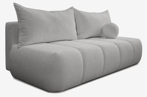 Sofa Rozkładana Kanapa z Funkcją Spania Dwuosobowa Do Salonu Szary SARIA