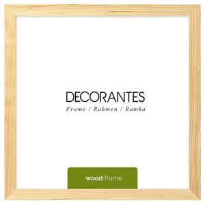 Ramka na zdjęcia 30x30 cm z drewna surowego sosnowa ramka DIY FRAMAI®