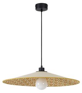 Lampa Wisząca MARKET SET, Gatsby, ściemnialny, beżowy, jadalnia, tkanina | tekstylia, design