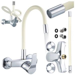 Bateria kuchenna HYDROSAN EBRO-EC-CH Chrom / Ecru