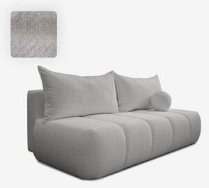 Sofa Rozkładana Kanapa z Funkcją Spania Dwuosobowa Do Salonu Szary SARIA