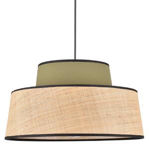 Lampa Wisząca COREP, Mallorca, ściemnialny, beżowy, salon, tkanina | tekstylia
