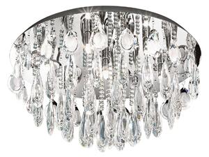 Lampa Sufitowa Stars of Light, Calaonda, chromowy, salon, stal szlachetna