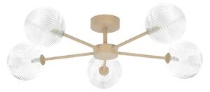 Ryflowana lampa sufitowa transparentna D0-M36