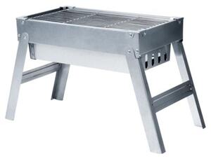 Grill węglowy stalowy składany przenośny 46x21x27 cm