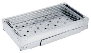 Grill węglowy stalowy składany przenośny 46x21x27 cm
