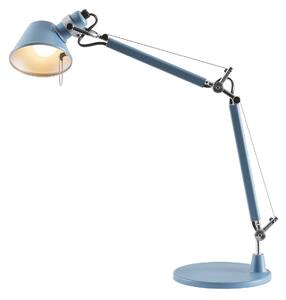 Lampa Stołowa Artemide, Tolomeo Micro, niebieski, gabinet | pracownia, metal, design