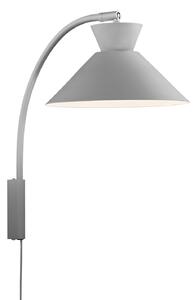 Lampa Ścienna Nordlux, Dial, szary, salon, metal, skandynawski