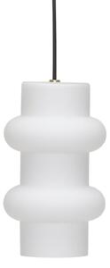 Lampa Wisząca Hübsch, Pilule Double, ściemnialny, biały, salon, szkło, skandynawski