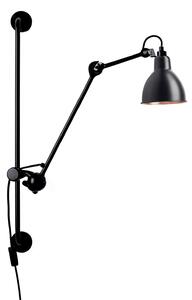 Lampa Ścienna Lampe Gras, 201 Round, czarny, salon, metal, design