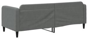 Sofa z funkcją spania, ciemnoszara, 80x200 cm, obita tkaniną