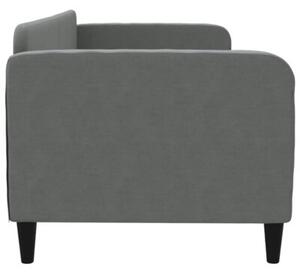 Sofa z funkcją spania, ciemnoszara, 80x200 cm, obita tkaniną