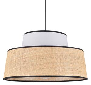 Lampa Wisząca COREP, Mallorca, ściemnialny, beżowy, salon, tkanina | tekstylia