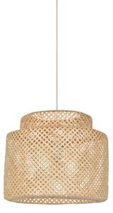 Lampa Wisząca COREP, Makassar, ściemnialny, beżowy, salon, bambus