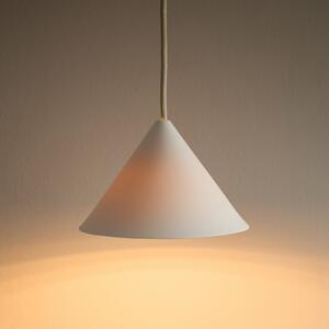 Lampa Wisząca Moebe, Ceramic Cone, ściemnialny, biały, salon, ceramika, design
