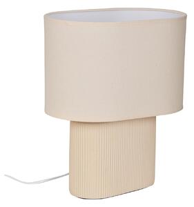 Lampa Stołowa COREP, Santorini, beżowy, salon, ceramika