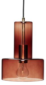 Lampa Wisząca Hübsch, Ripple, ściemnialny, brąz rdzawy, jadalnia, szkło, design