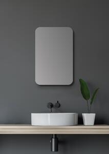 Szafka ?azienkowa z lustrem Talos Oval 40x60x10 cm - lustro ?azienkowe z wysokiej jako?ci aluminiowym korpusem w matowej czerni - szafka ?azienkowa z lustrem