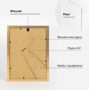 Złota ramka na zdjęcia w rozmiarze 21x29,7 cm FRAMAI®