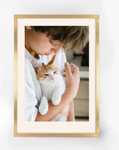 Złota ramka na zdjęcia w rozmiarze 21x29,7 cm FRAMAI®