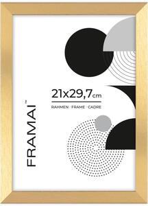 Złota ramka na zdjęcia w rozmiarze 21x29,7 cm FRAMAI®