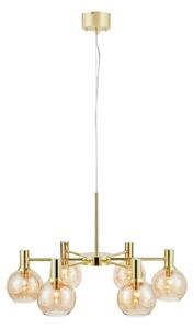 Lampa Wisząca Markslöjd, Ambra, ściemnialny, beżowy, salon, metal