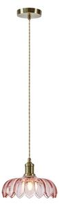 Lampa Wisząca Markslöjd, Kurage, ściemnialny, pudrowy róż, kuchnia, szkło