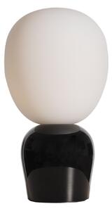 Lampa stołowa Buddy czarna metal/szkło wysokość 33,5 cm