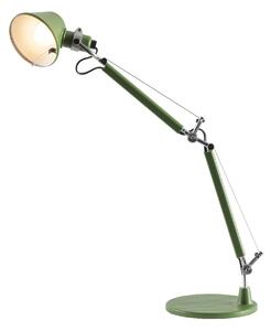 Lampa Stołowa Artemide, Tolomeo Micro, zielony, gabinet | pracownia, metal, design