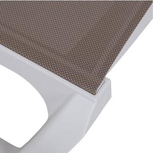 Leżaki HOME & GARDEN Monako 985424 Biało-brązowy