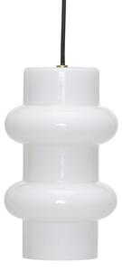 Lampa Wisząca Hübsch, Pilule Double, ściemnialny, biały, salon, szkło, skandynawski