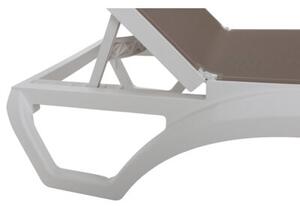 Leżaki HOME & GARDEN Monako 985424 Biało-brązowy