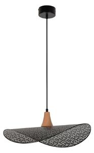 Lampa Wisząca COREP, Honu, ściemnialny, czarny, salon, metal