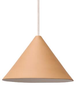 Lampa Wisząca Moebe, Ceramic Cone, ściemnialny, beżowy, salon, ceramika, design