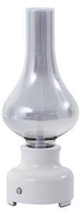 Lampa Stołowa NOLA, Mist, ściemnialny, biały, salon, szkło, industrialny