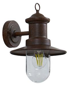 Zewnętrzna Lampa Lindby, Eloretta, ściemnialny, brąz rdzawy, taras, metal, dworkowy | rustykalny