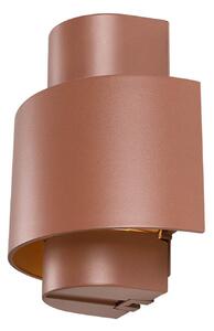 Photoni Cyl Na zewnątrz Lampa Ścienna Cylindrical Rdzawy