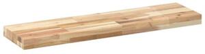 Półki ścienne, 2 szt., 100x20x4 cm, surowe lite drewno akacjowe